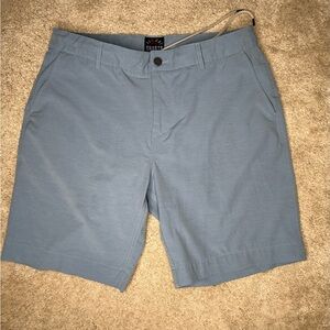 Faherty All Day Shorts Men's Light Blue Casual Flat Front Chino Shorts Size 35